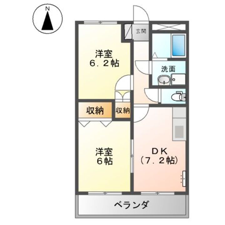 プロニティーハイムの間取り