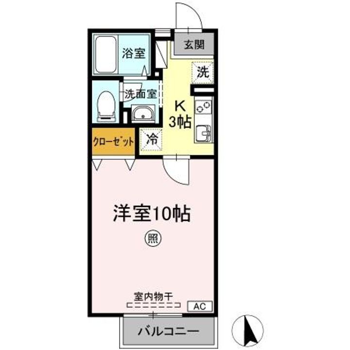秋桜 A棟の間取り