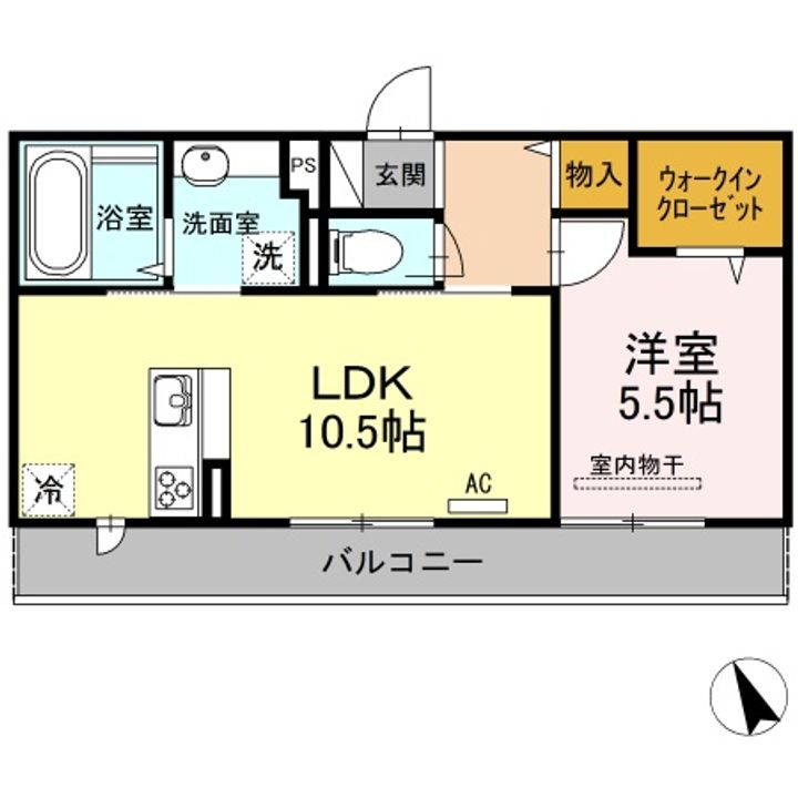 アステール白楽町の間取り