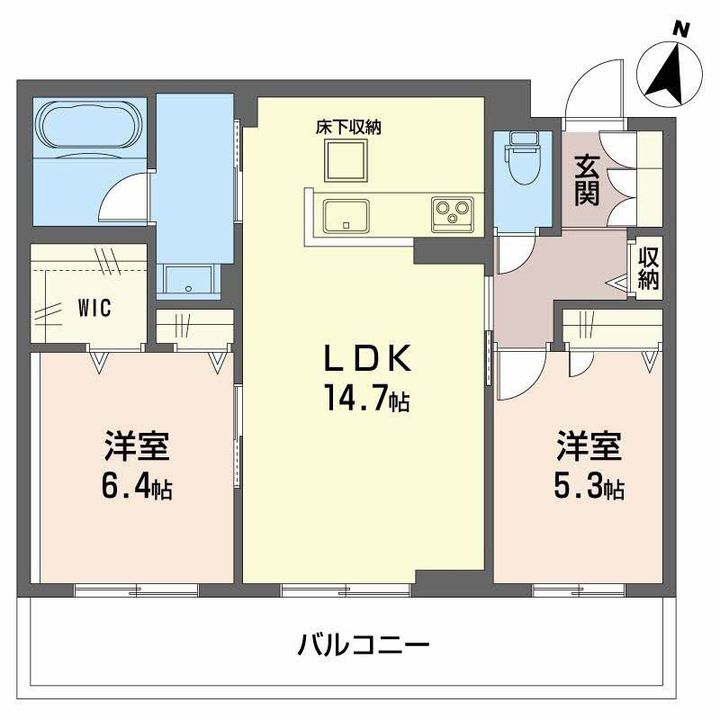 アイビー倉敷 C棟の間取り