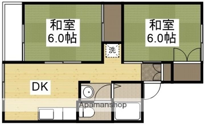 アザリア ハイタウン A202の間取り