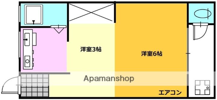 菱川コーポ205の間取り
