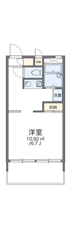 レオパレスグランドゥールⅠの間取り