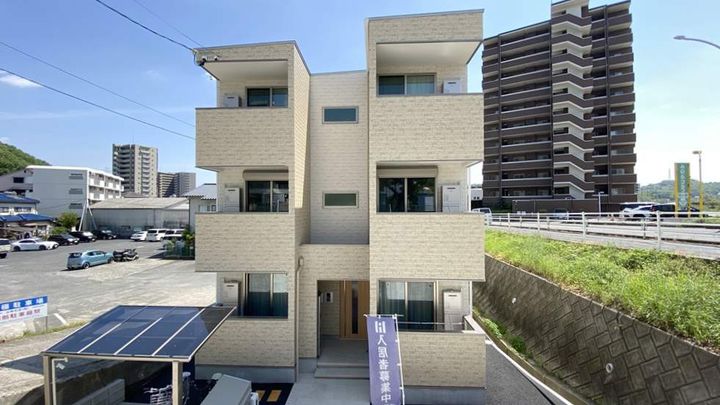 岡山県岡山市北区津島笹が瀬の賃貸アパートの外観