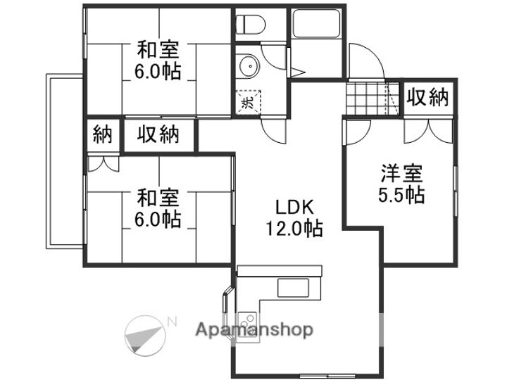 ヴィラ国富Ⅰの間取り
