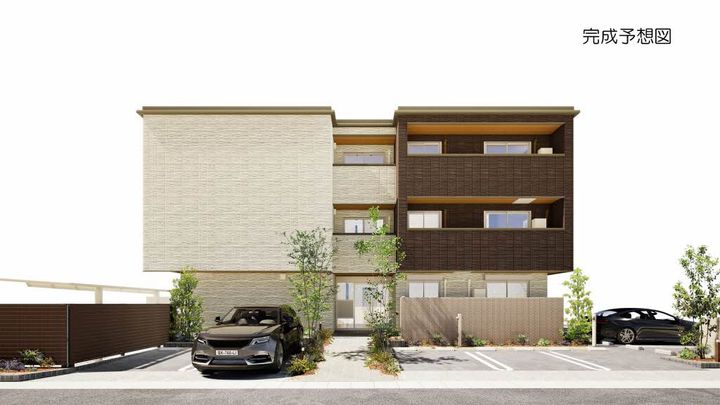 岡山県岡山市北区上中野2丁目の賃貸マンションの外観