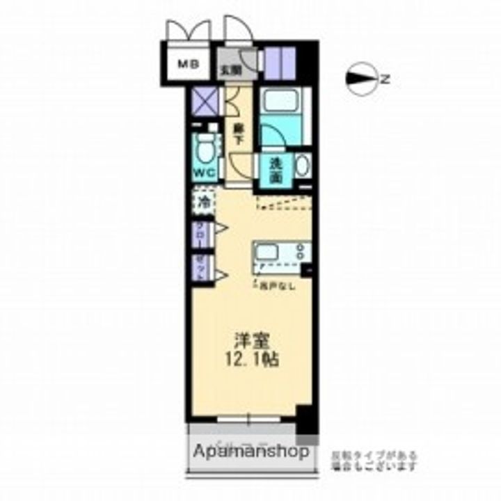 岡山県岡山市北区西古松の賃貸マンションの間取り