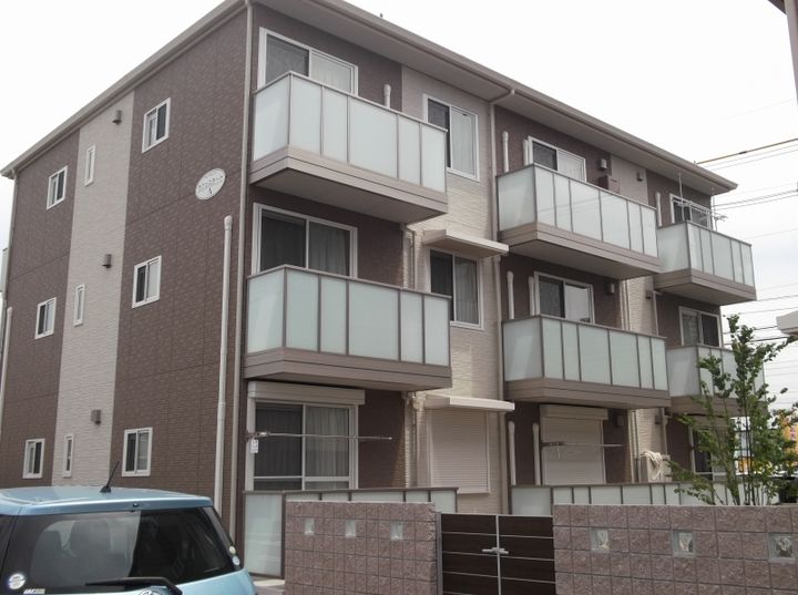 岡山県岡山市南区新保の賃貸アパートの外観