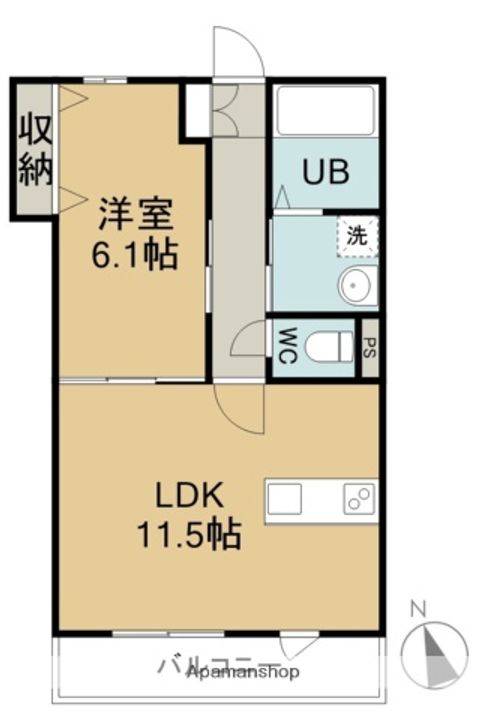 イデアーレ中庄 Aの間取り