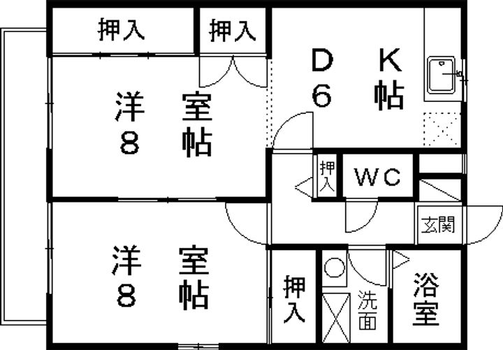 アモロッソ S&S101の間取り