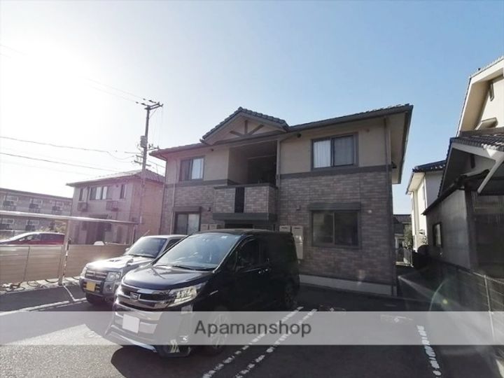 岡山県倉敷市連島町鶴新田の賃貸アパートの外観