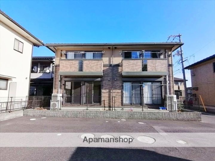 岡山県倉敷市連島町鶴新田の賃貸アパートの外観