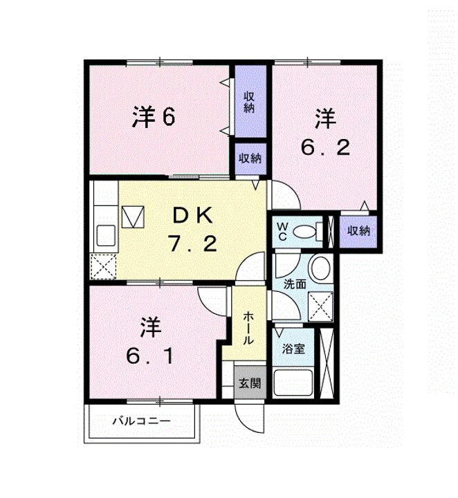 ビッグフォレスト Sの間取り