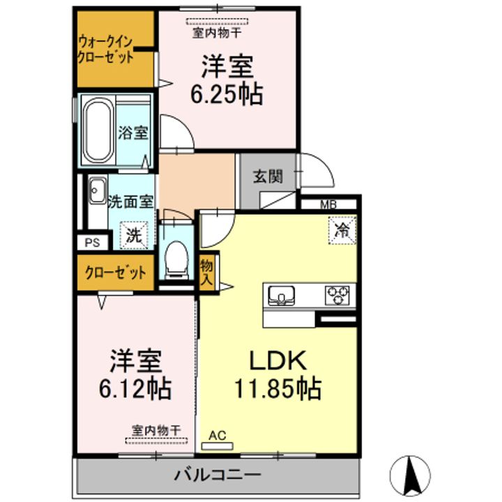 GLORIOUS K の間取り