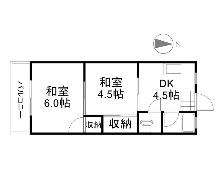 ルーク青江103の間取り