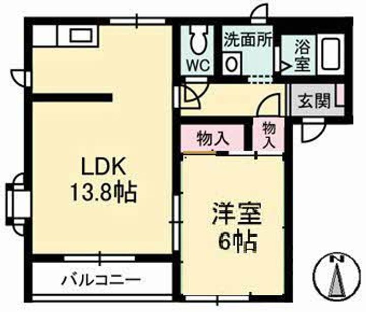 MIMASUコーポの間取り