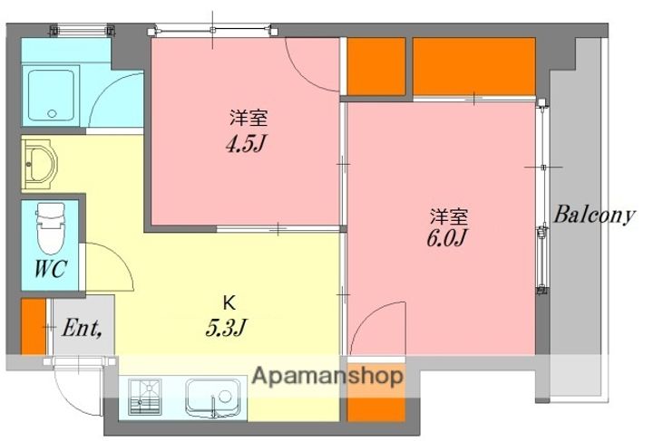 田中ビル(西十日市町)の間取り