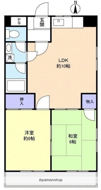 舟入清水ビルの間取り