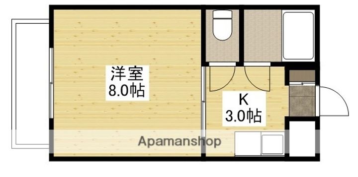 ハイツ矢賀新町1の間取り