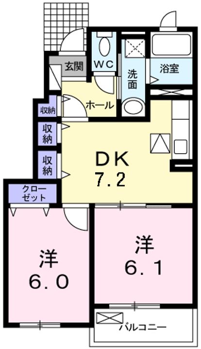 フォルシュ アッカの間取り