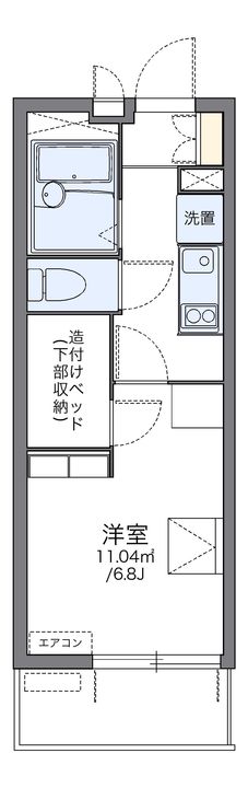 レオパレスARCADIA Bの間取り