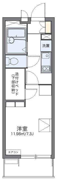レオパレスさくらⅡ203の間取り
