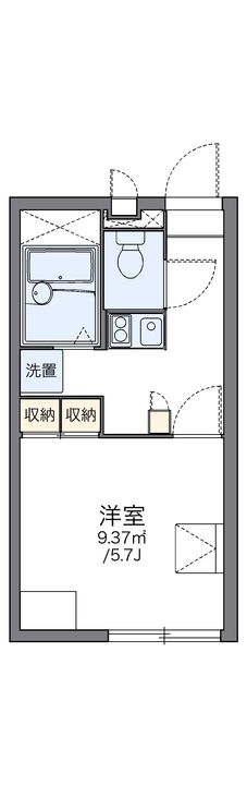 レオパレス焼山中央203の間取り