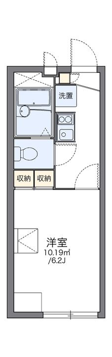 レオパレスシェル ソレーユ104の間取り