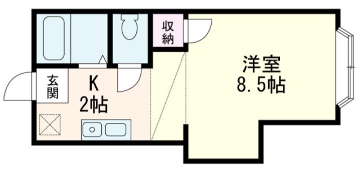広島県広島市安佐北区可部東2丁目の賃貸マンションの間取り