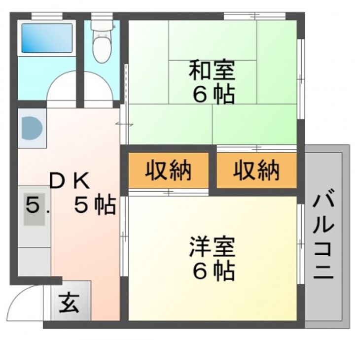 CALM吉島402号室の間取り