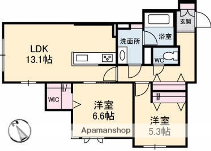 エンソラードの間取り