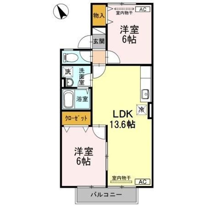 セジュール安東の間取り