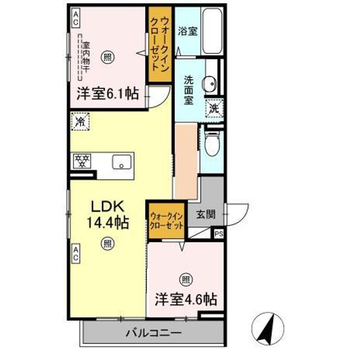 チェリーカーサ西原の間取り