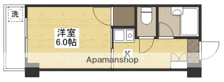 広島県広島市安芸区矢野東5丁目の賃貸マンションの間取り