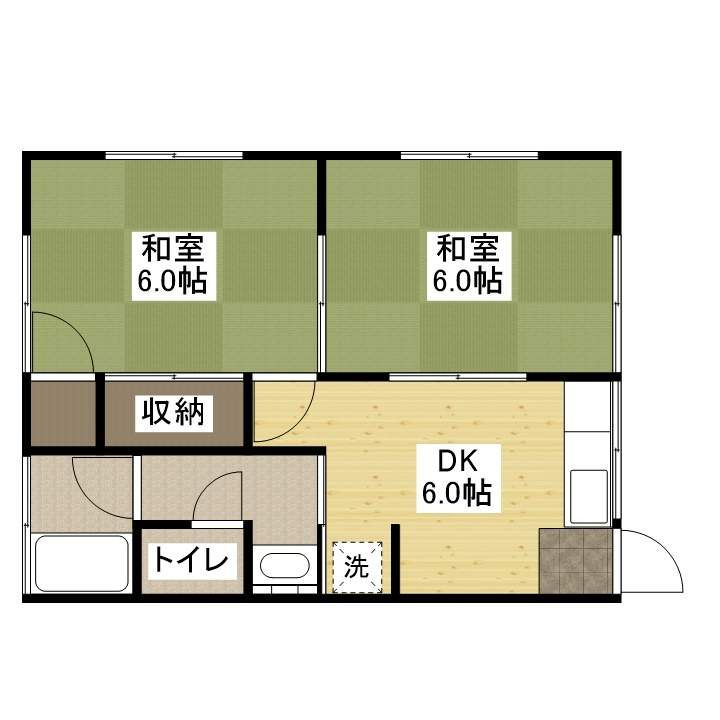 平アパートの間取り