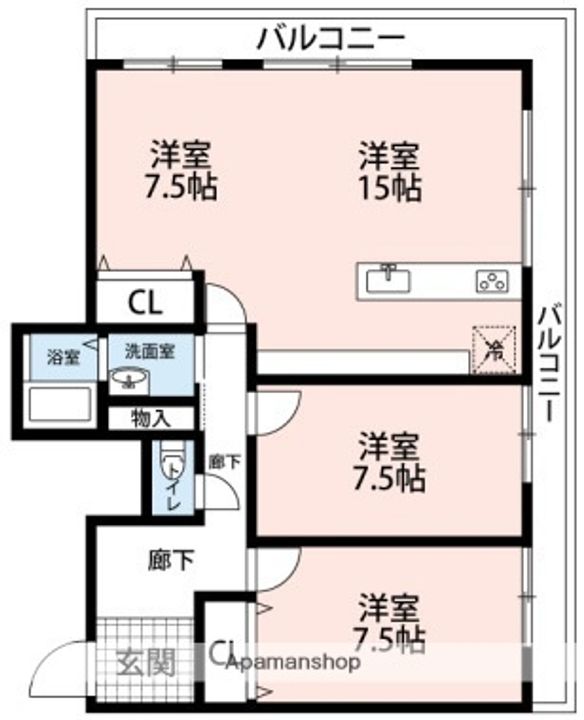 丸西ビルの間取り