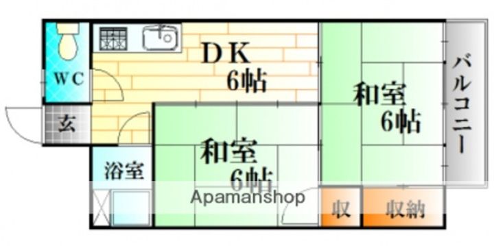 シャトー舟入の間取り