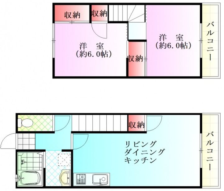 セジュール山田の間取り