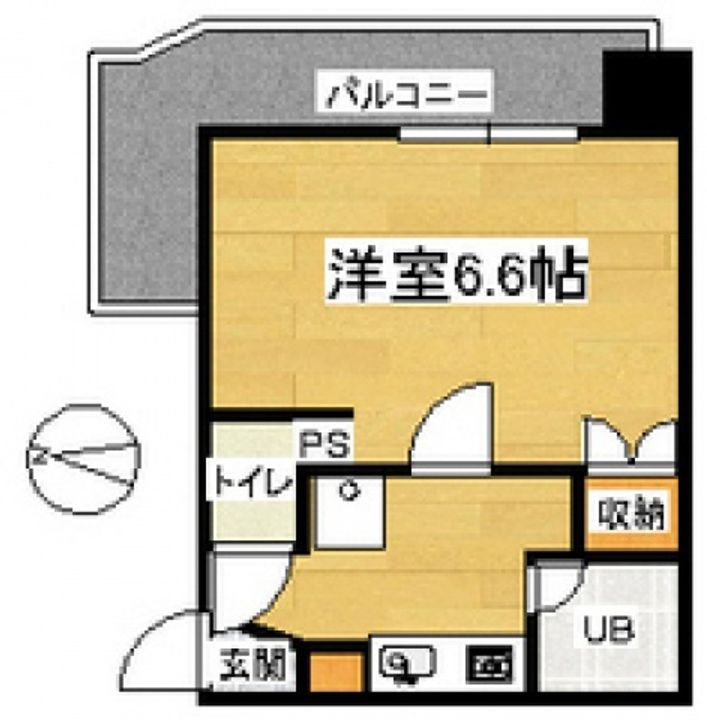 カルピオ吉島602号室の間取り