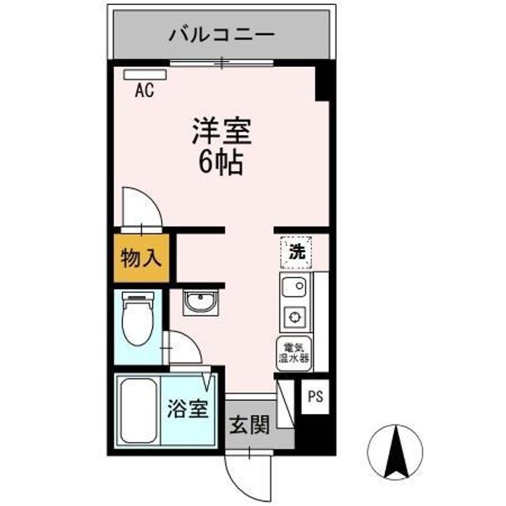 ベルメゾン新見の間取り