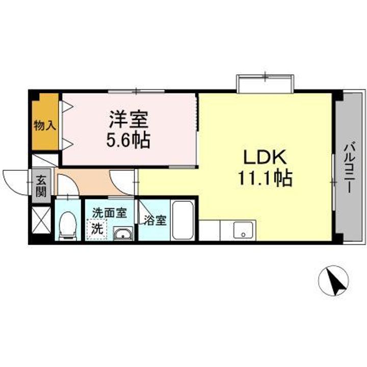 コンフォール空港通りの間取り