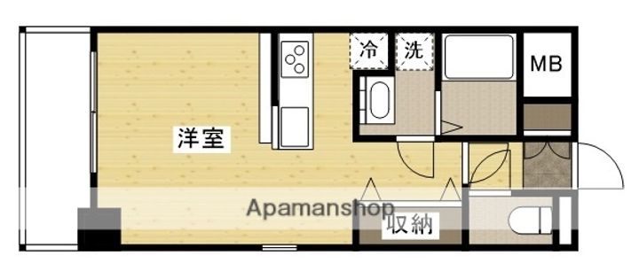 広島県広島市南区宇品神田5丁目の賃貸マンションの間取り