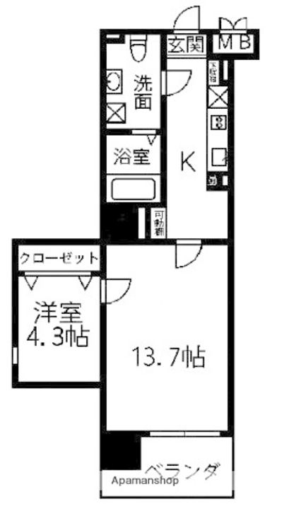 FANTASY SPACE千田町の間取り