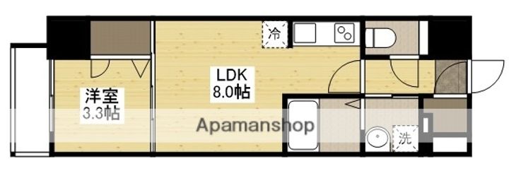 S-RESIDENCE広島駅clarityの間取り