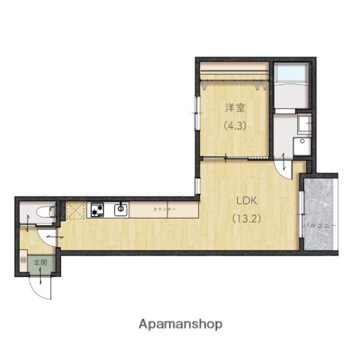 LienCort宇品の間取り