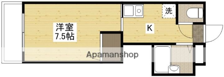 広島県広島市安芸区矢野西4丁目の賃貸マンションの間取り