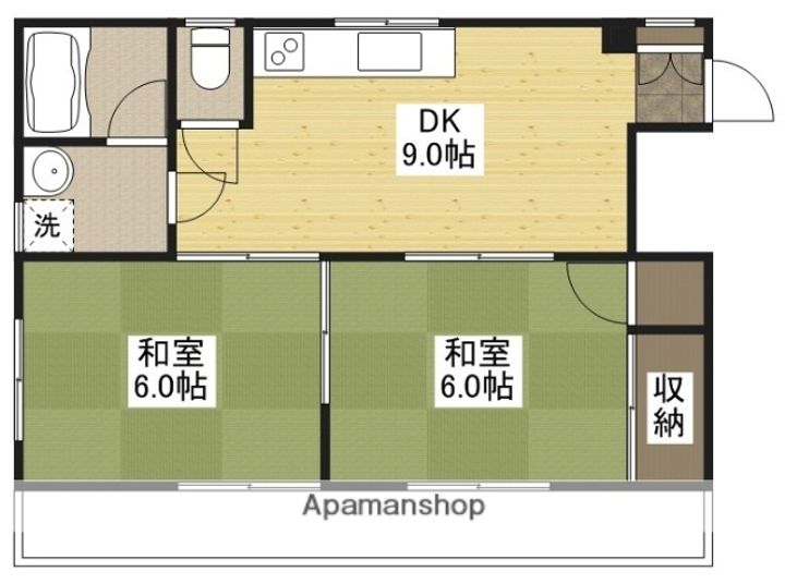 コーポ岡の間取り