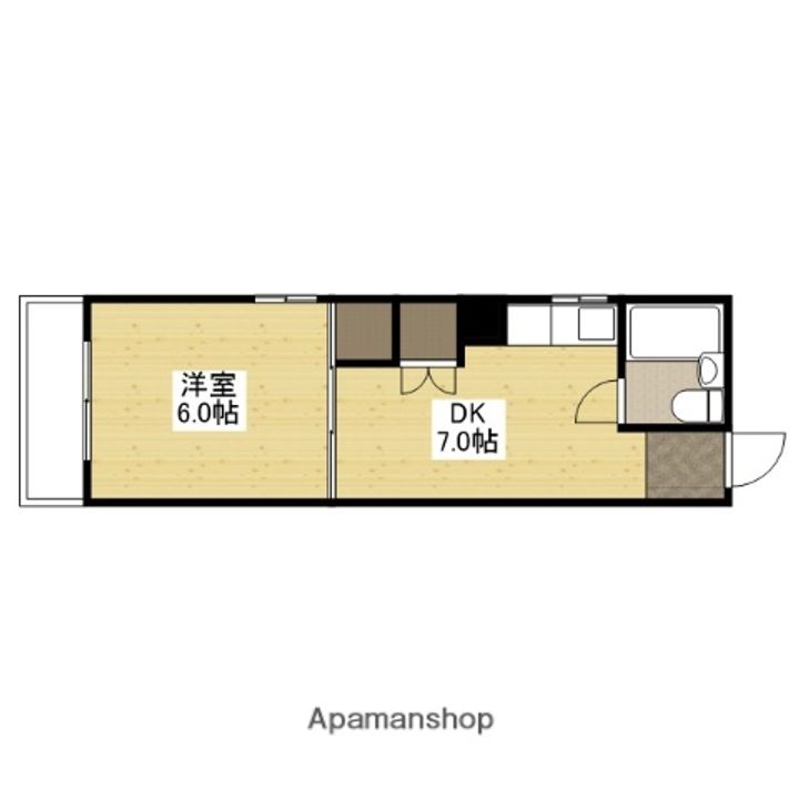 和秀舟入本町ビル313の間取り