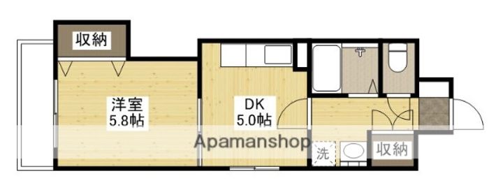 CREST中広の間取り