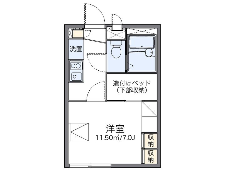レオパレスESPOIRASAHIの間取り